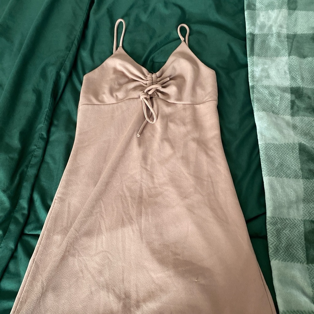 Tan Mini Dress